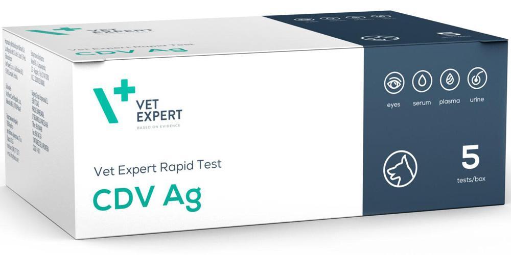Vet Expert CDV Ag експрес-тест на виявлення антигену вірусу чуми собак 5 шт (201125)